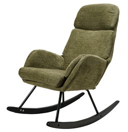 Rocking chair Amelia, green, 107x95x66cm