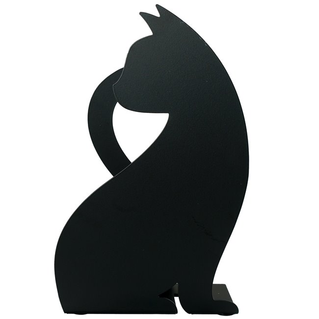 Napkin holder Feline, black, metal, 