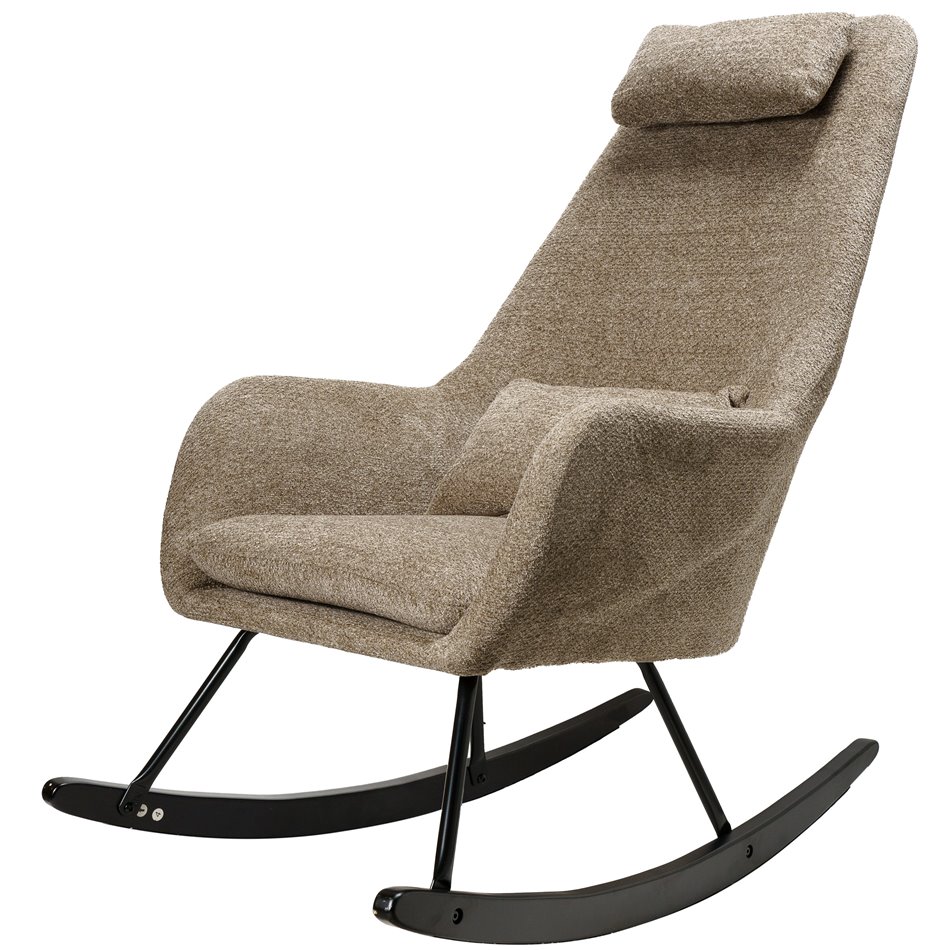 Rocking chair Amberg, brown, 105x63x53cm, seat H46cm