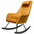 Šūpuļkrēsls Amberg, sinepju, 105x63x53cm, sēdv. H46cm