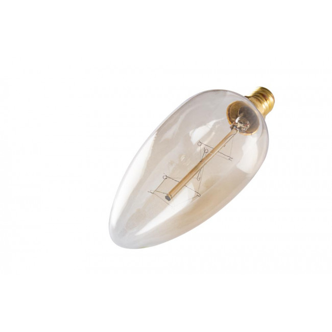 Edisona spuldze Candle Amber, 40W E14, H-12.5cm, D-4.5cm