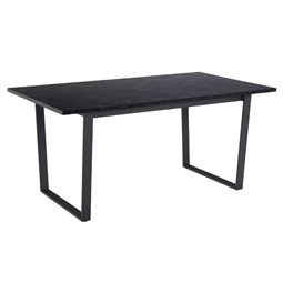 Обеденный стол Ablo, черный, H74x160x90см