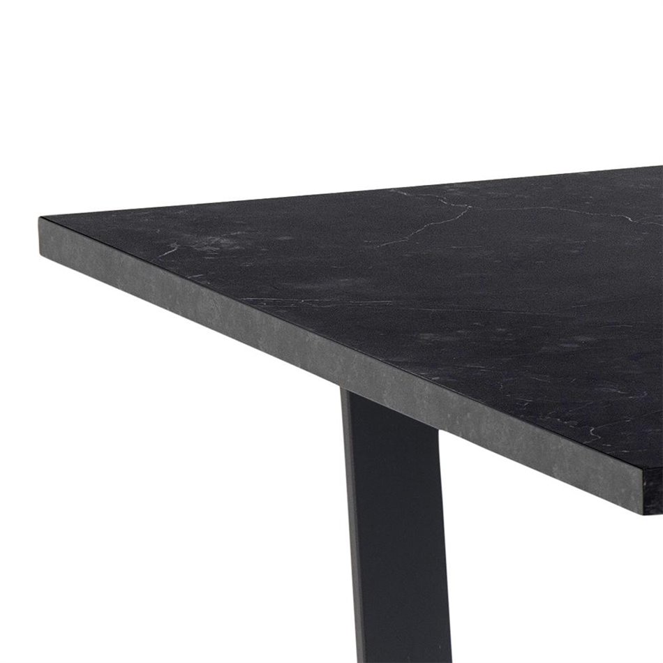 Обеденный стол Ablo, черный, H74x160x90см