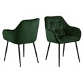 Обеденный стул Arook, комплект из 2 шт., зеленый, H83x58x55см, высота сиденья 47см