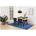 Dining chair Atilde, set of 2 pcs, black, H82.5x47x53cm, seat height 46cm