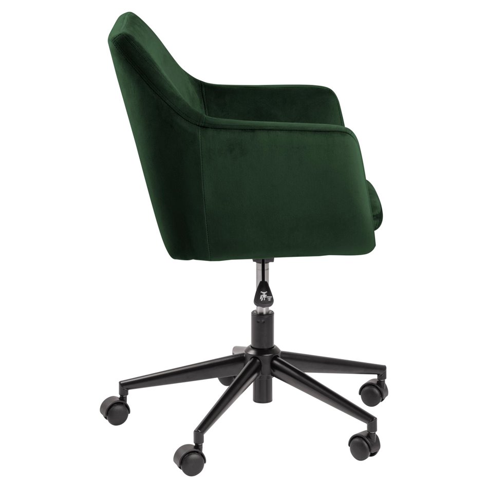 Ofisa krēsls Aron, zaļš, H91x58x58cm, sēdvirsma H 44-54cm