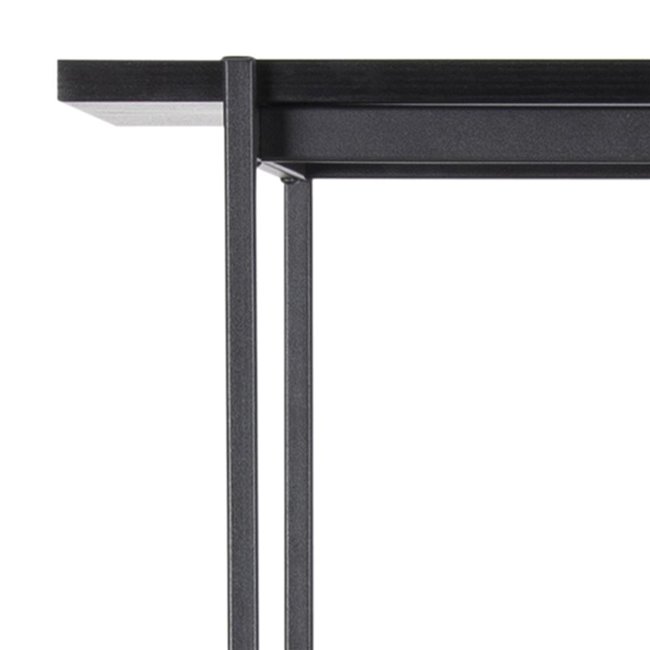 Bookcase Agnus, black, H172x94x27cm