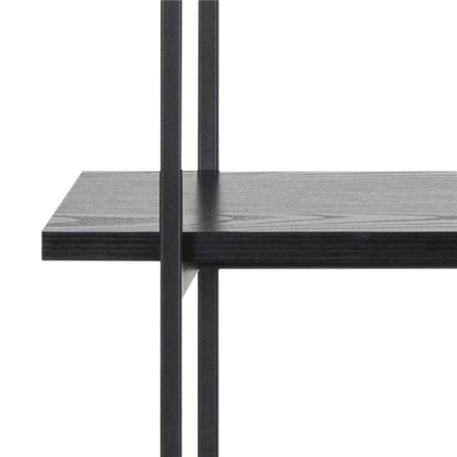 Bookcase Agnus, black, H172x94x27cm