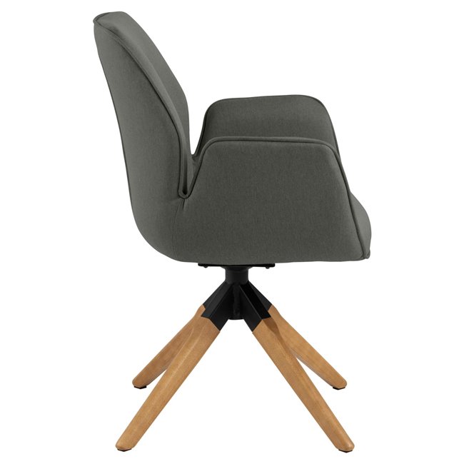 Pusdienu krēsls Acura, tumši pelēks, H91x60.5x58.5cm, sēdvirsma H 51cm