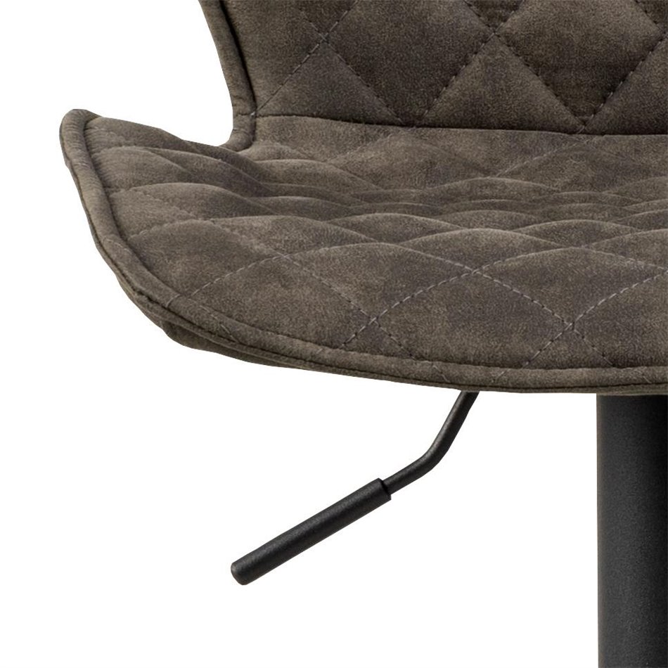Bāra krēsls Anomi, komplektā 2 gab., antracīta krāsa, H116x45.5x50.5cm, sēdvirsma H 62-83cm