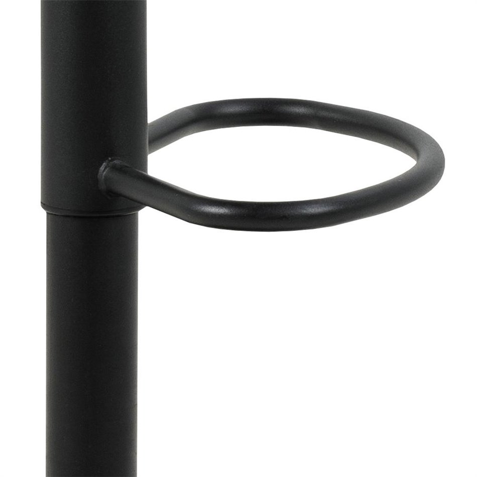 Bar stool Arook, set of 2 pcs, anthracite, H109x52x52cm, seat height 63-84cm