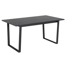 Pusdienu galds Ablo, melns, H75x220x90cm