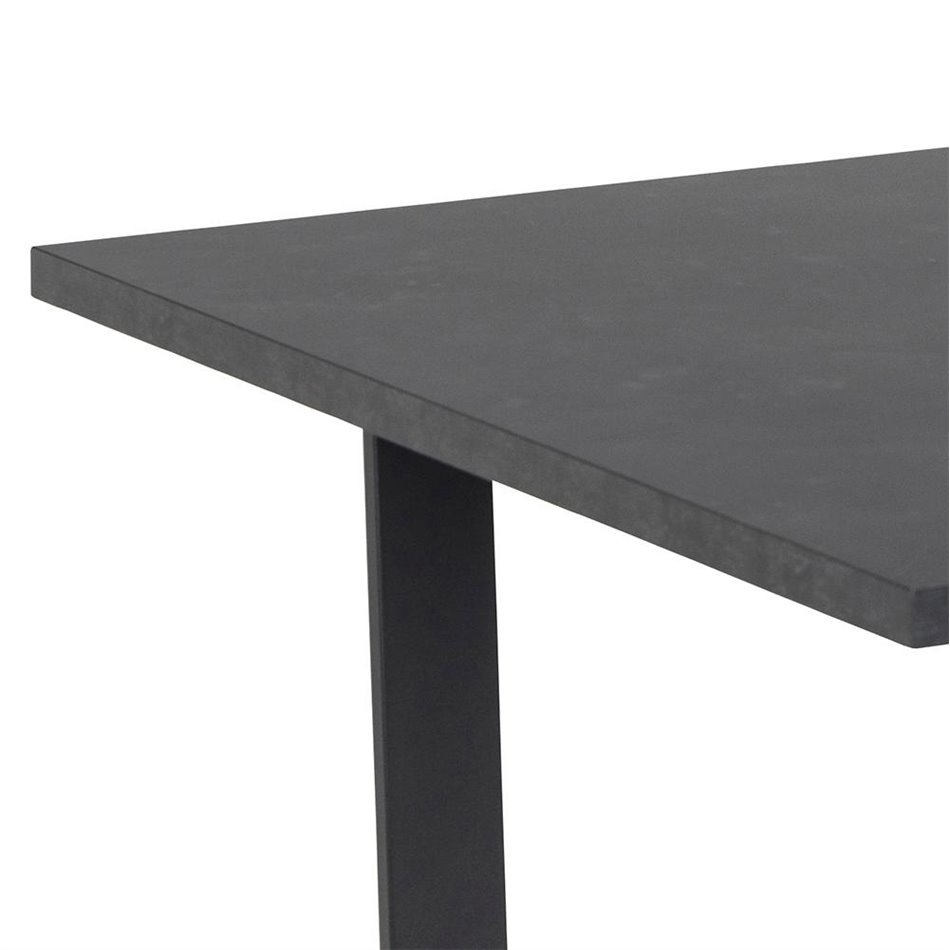 Dining table Ablo, black, H75x220x90cm