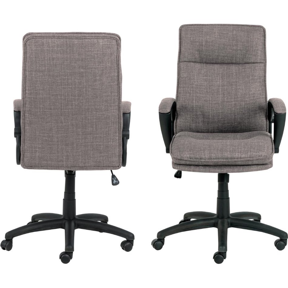 Ofisa krēsls Acbraid, pelēkbrūns, H115x67x69.5cm, sēdvirsma H 48-57cm