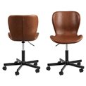 Office chair Atilde , brown, H87x55x54cm, seat height 44-51cm