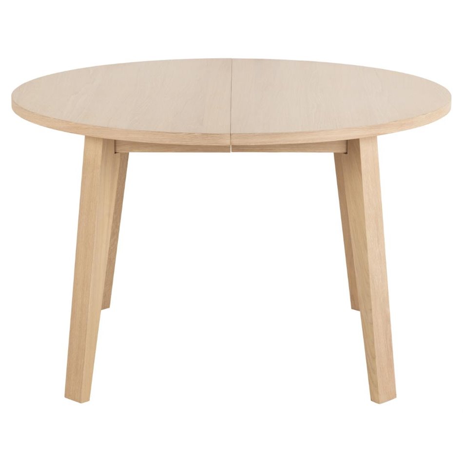 Обеденный стол Alina, дубовый шпон, D120см, H75 см