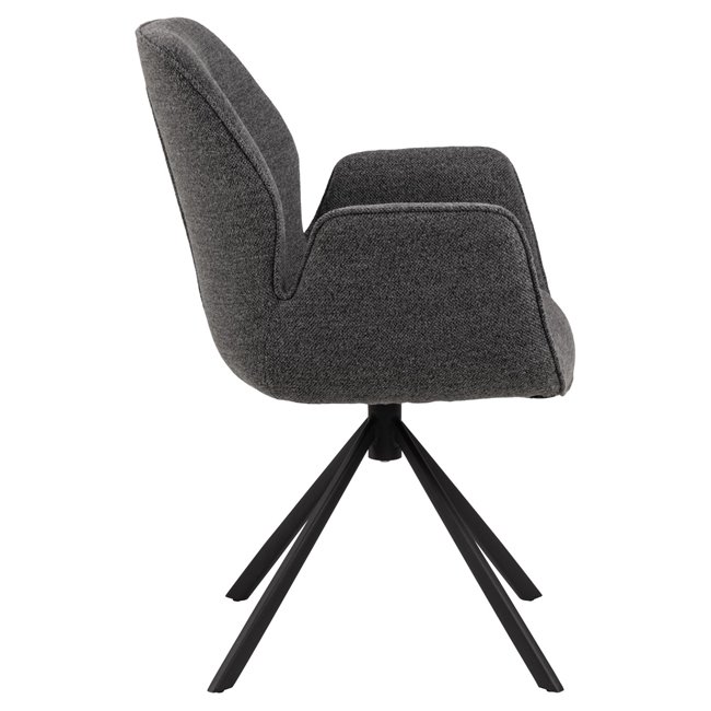 Pusdienu krēsls Acura, antracīta krāsa, H91x60.5x58.5cm, sēdvirsma H 51cm