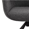 Обеденный стул Acura, антрацитовый цвет, H91x60.5x58.5см, высота сиденья 51см