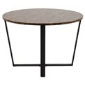 Dining table Ablo, brown marble look, D110cm, H75 cm