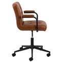 Biroja krēsls Acos, brūns, H80-90cm, D55cm, sēdvirsmas augstums 48-58cm