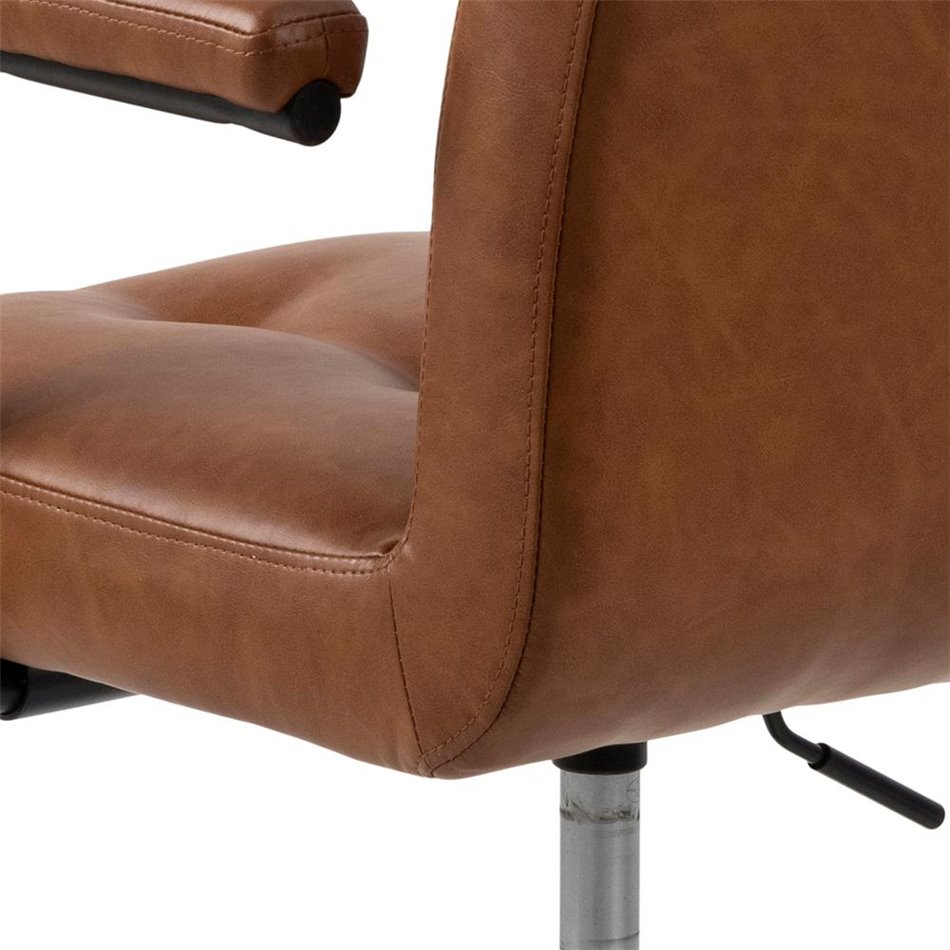 Office chair Acos, brown, H80-90cm, D55cm