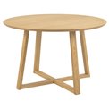 Dining table Alika, oak veneer, D120cm, H75 cm