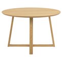 Обеденный стол Alika, дубовый шпон, D120см, H75 см