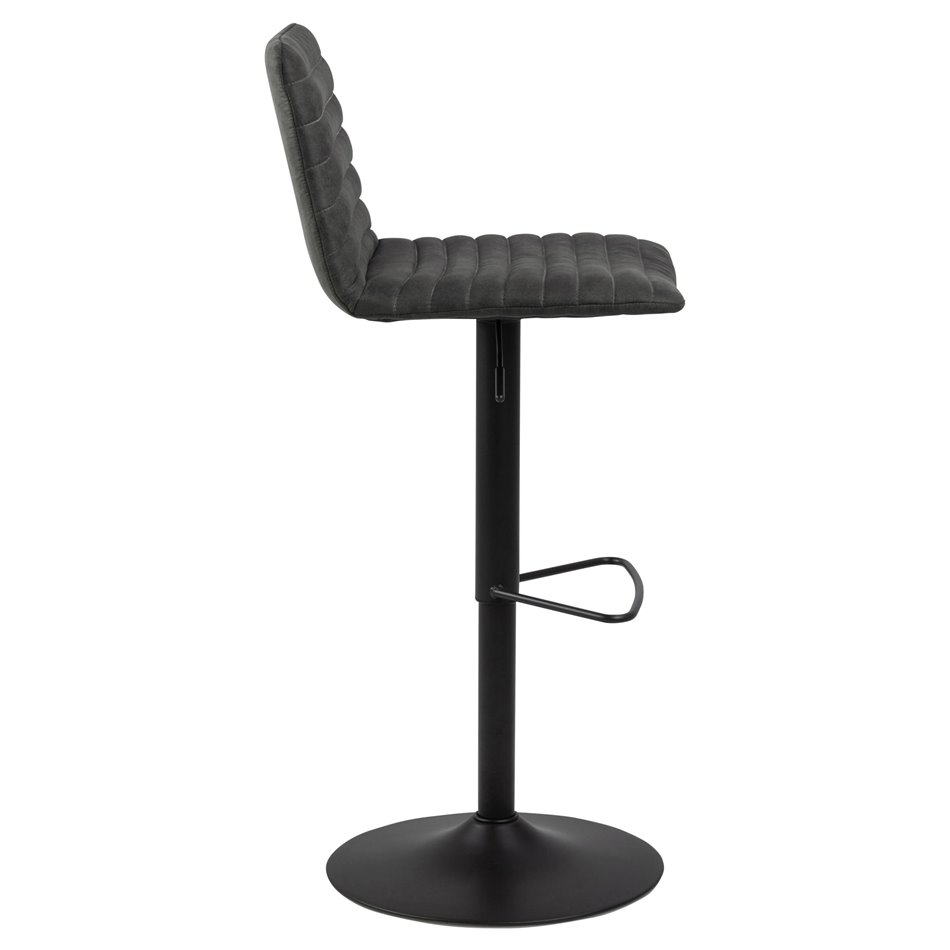 Bāra krēsls Akim, komplektā 2 gab., antracīta krāsa, H110.5x50x46cm, sēdvirsma H 60-82cm