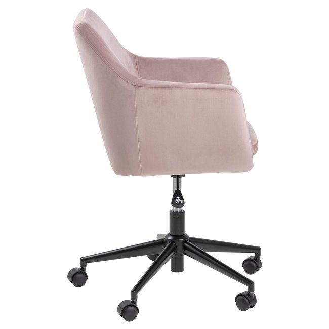 Ofisa krēsls Aron, dusty rose, H91x58x58cm, sēdvirsma H 44-54cm