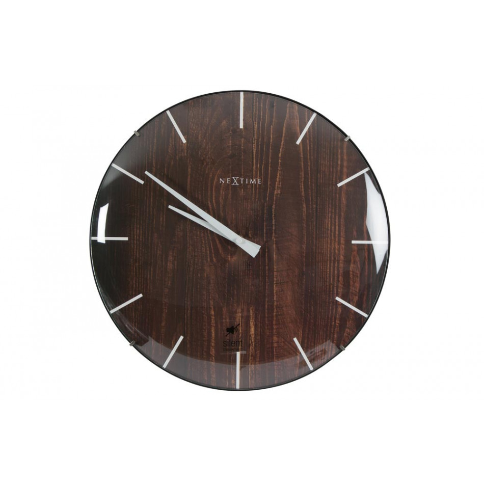 Wall clock Edge Wood Dome, D35cm