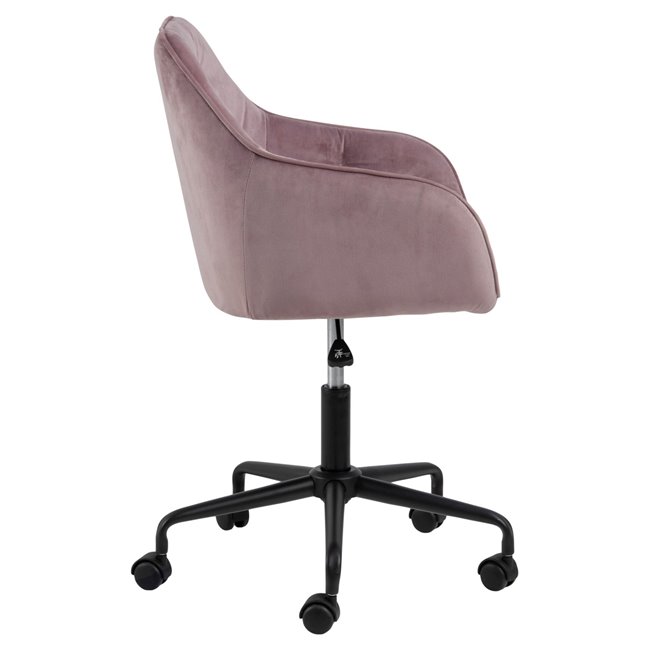 Ofisa krēsls Arook, dusty rose, H88.5x59x58.5cm, sēdvirsma H 46-55cm
