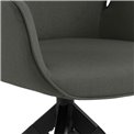 Pusdienu krēsls Acura, tumši pelēks, H91x60.5x58.5cm, sēdvirsma H 51cm