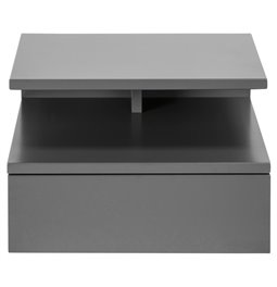 Прикроватный столик Agnlan, серый, H22.5x35x32см