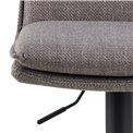 Bāra krēsls Alfynn, komplektā 2 gab., pelēkbrūns, H107x44x53cm, sēdvirsma H 68-89cm