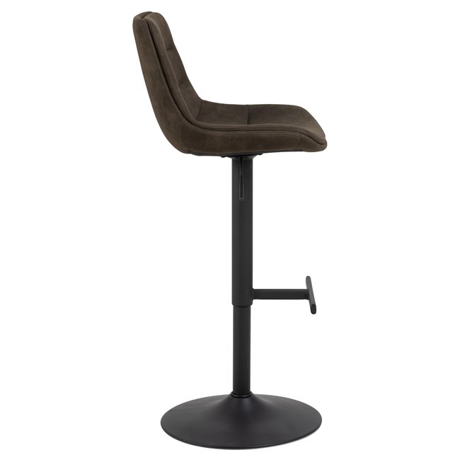 Bāra krēsls Aisa, komplektā 2 gab., antracīta krāsa, H95x47x52.5cm, sēdvirsma H 65-86cm