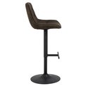 Bar stool Aisa, set of 2 pcs, anthracite, H95x47x52.5cm, seat height 65-86cm