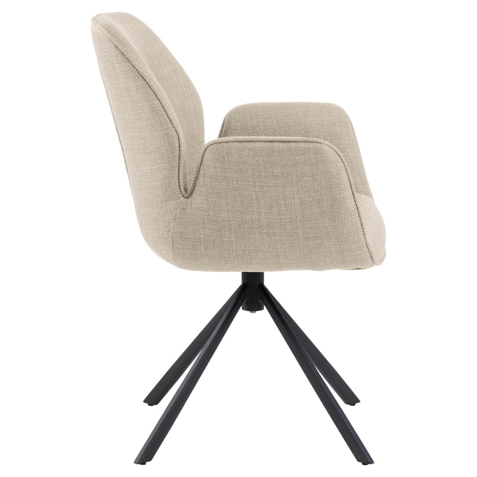 Pusdienu krēsls Acura, bēšs, H91x60.5x58.5cm, sēdvirsma H 51cm