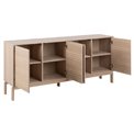 Sideboard Alinley, oak veneer, H80x180x40cm