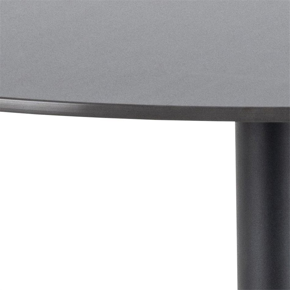 Bāra galds Alto, melns, D80cm, H105 cm