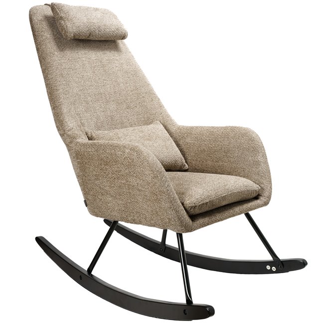 Šūpuļkrēsls Amberg, brūns, 105x63x53cm, sēdvirsmas augstums 46cm