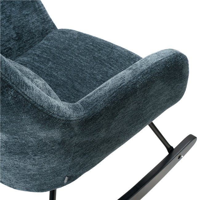 Rocking chair Amberg, dark blue 18,105x63x53cm, seat high 46cm