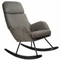 Rocking chair Amelia, grey, 107x95x66cm, seat high 48cm