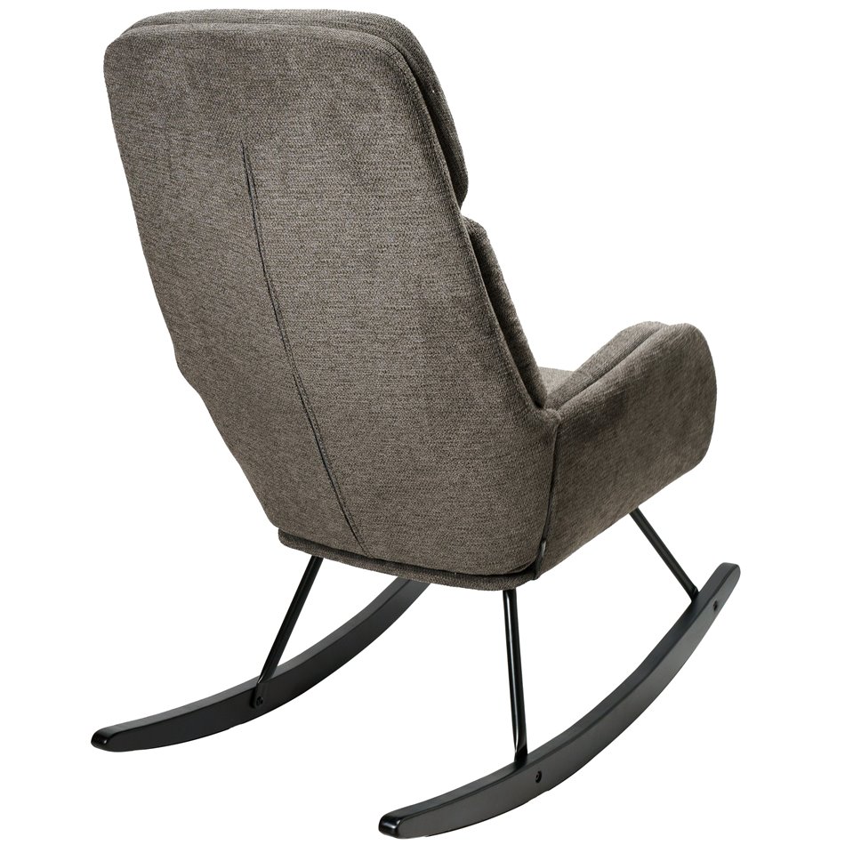 Rocking chair Amelia, grey, 107x95x66cm, seat high 48cm