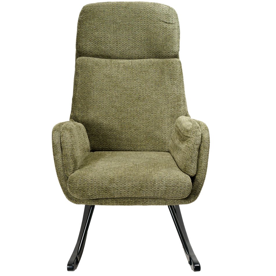 Rocking chair Amelia, green, 107x95x66cm, seat high 48cm