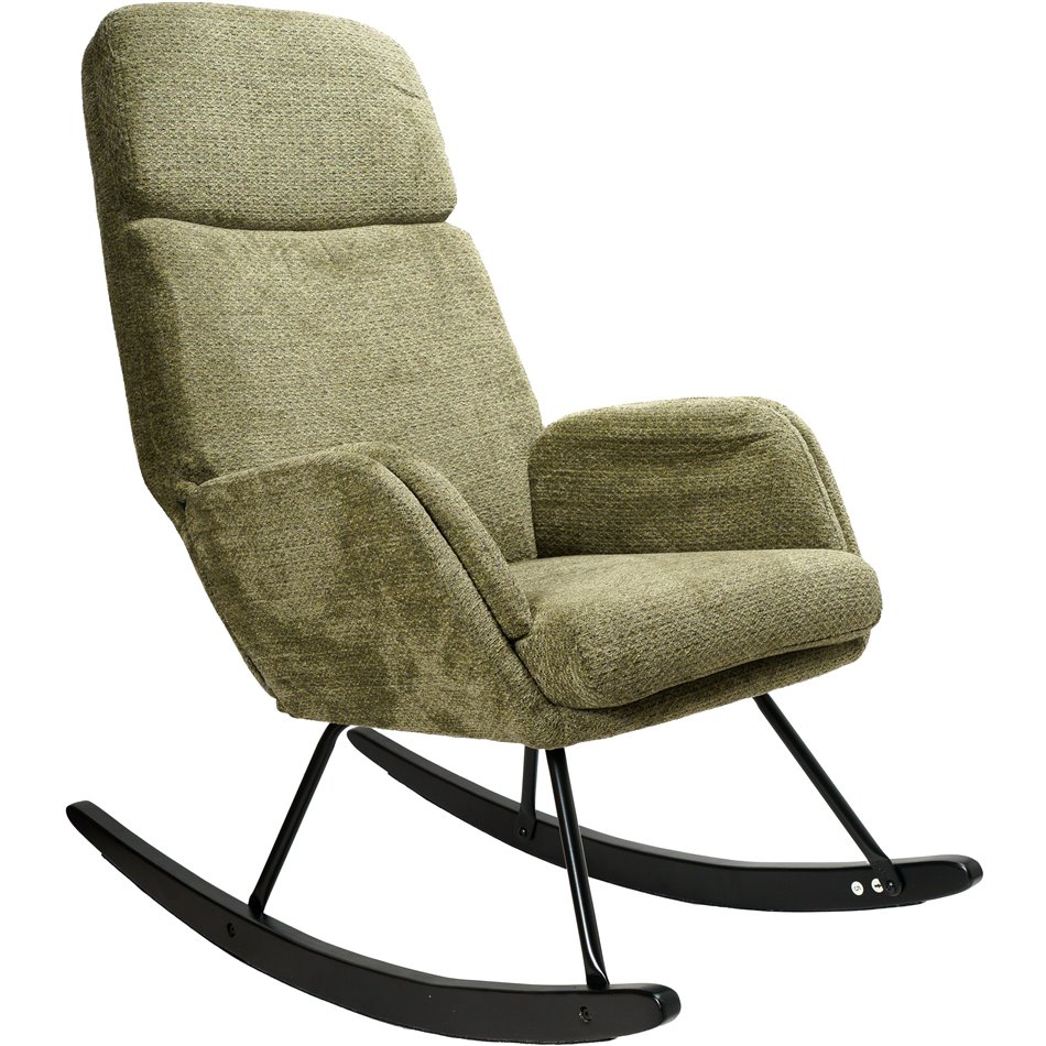 Šūpuļkrēsls Amelia, zaļš, 107x95x66cm, sedvirsmas augstums 48cm
