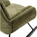 Šūpuļkrēsls Amelia, zaļš, 107x95x66cm, sedvirsmas augstums 48cm