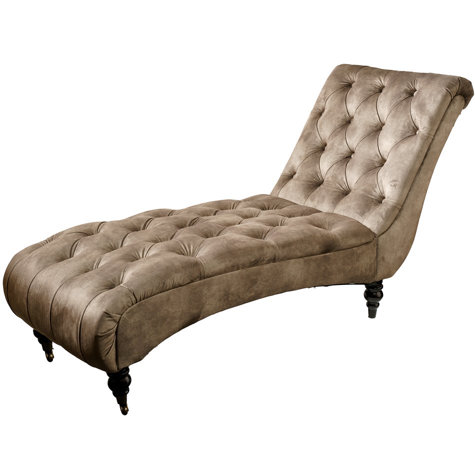 Chaise lounge Arian, taupe,  86x160x65cm