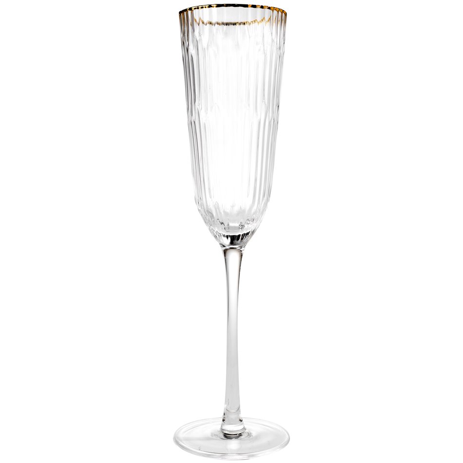 Champagne glass Bergo, metallic copper, H26, D5cm, 200ml