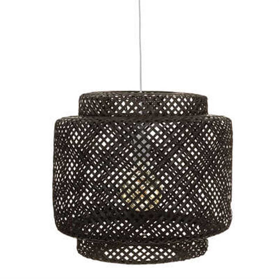 Pendant lamp Liby, black, D40cm, H40-150cm, E27, max 40W