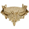 Coaster set 4 Bee, aluminium, golden, H8.8 D12.7cm